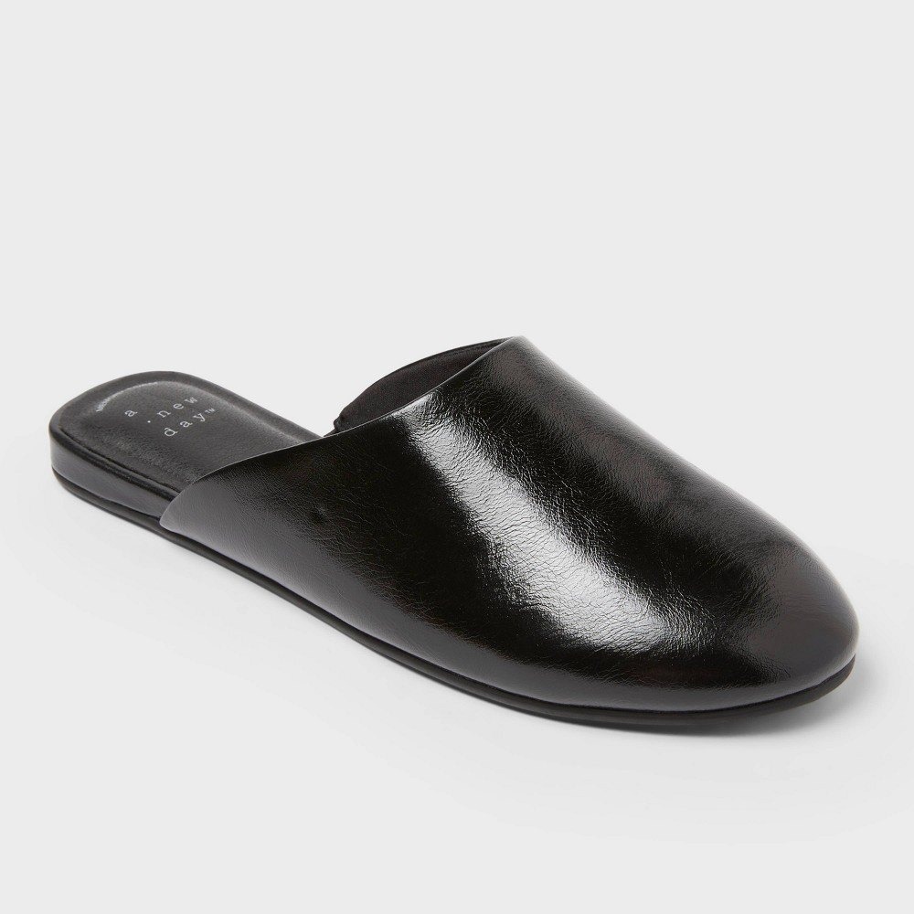 Women's Karina Mule Flats by A New Day Black Size 6.5 New With Tags